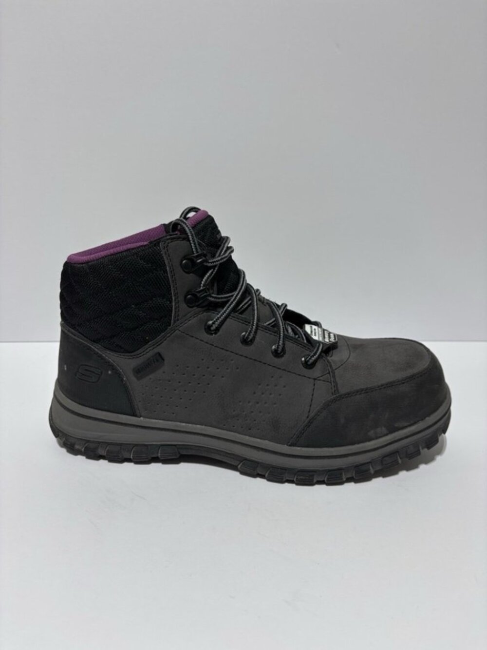 Skechers Women’s McColl Gray Composite Toe Boots, Size 11 M